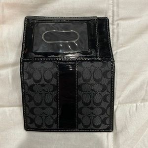 Black Coach wallet.